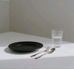 Melamine, Stainless Steel Cutlery & Glass Goblets