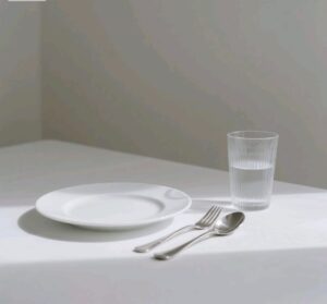 Porcelain, Stainless Steel Cutlery & Glass Goblets