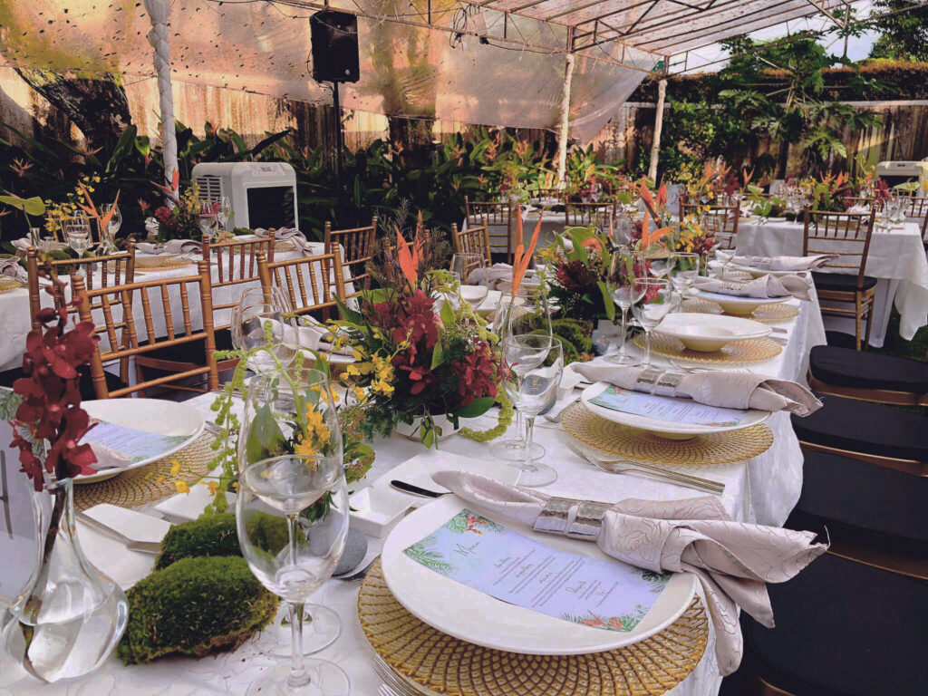 Wedding Set up - Heliconia flower